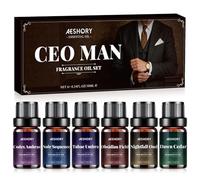 AESHORY Oli Essenziali per Diffusori Magnate 6x10ml | Olio Essenziale Naturali Profumate per Aromaterapia, Candele Fai Da Te, Massaggio Rilassante, Yoga, SPA, Bagno, Profumo Casa