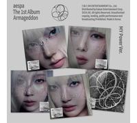 AESPA 1° album Armageddon MY Power Random Ver. CD + libro + carta + poster...
