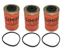AEspares 3 filtri dell'olio compatibili con Massey Ferguson 35, 65, 100, 135, 700, 765, 800