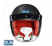 AEspares Adatto Per Royal Enfield Casco Con Calotta In Fibra Di Carbonio XL