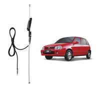 AEspares Antenna Da Tetto AM/FM Con Anti Furto Per Suzuki ZEN Nero Argento