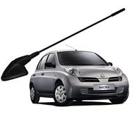 AEspares Antenna Tetto FM/AM Per Nissan Micra 2015, Nero, Alluminio/Gomma