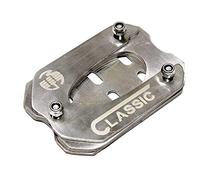 AEspares Base Estensore Laterale Argento SS Compatibile Con Royal Enfield Reborn Classic 350
