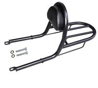 AEspares Compatibile con Royal Enfield Meteor 350cc Portapacchi Posteriore Con Schienale Nero