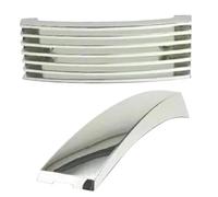 AEspares Compatibile con Vespa Px 125 Horn Cast Grill + stemma parafango anteriore in plastica cromata