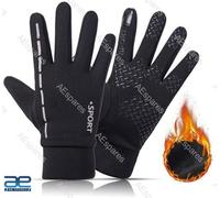 AEspares Guanti Protettivi Touchscreen Full Finger Nero, Polyester, Taglia Unica