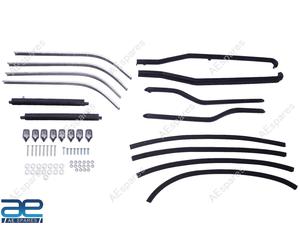 AEspares Kit Strisce Pedana Completo Lambretta GP DL Modello S2u Nero