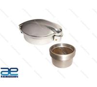 AEspares Monza Tappo Serbatoio Benzina Ribaltabile Lega Cafe Racer 2-1/2" GEc