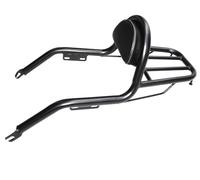 AEspares Portapacchi posteriore con schienale nero compatibile con Royal Enfield Classic Reborn 350cc