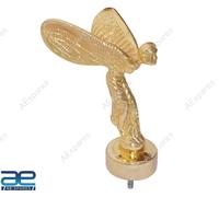 AEspares Rolls Royce Spirit of Ecstasy Phantom Mascotte Cofano Ottone Dorato