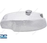 AEspares Serbatoio Carburante Benzina In Alluminio Chrome Anteriore