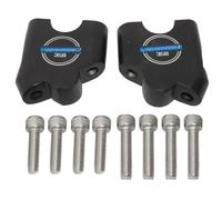 AEspares Set di morsetti ad angolo per manubrio compatibile con Royal Enfield Hunter 350, colore nero