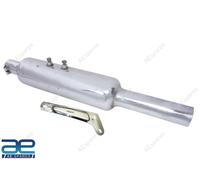 AEspares Silenziatore Marmitta Corto Cromato Compatibile Royal Enfield 500cc