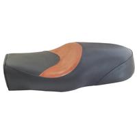 AEspares Touring Low Rider & Passeggero Sedile Nero Marrone Compatibile Con Royal Enfield Interceptor 650 CC