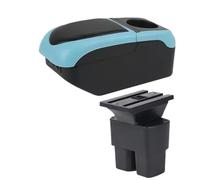 AESRTMJ Per N&issan Per NV200 Per Box Bracciolo Scatola Portaoggetti Accessori Auto Retrofit Dedicati(S1 black-blue 6USB)
