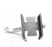 AESRTMJ Per NIU N1 N1S M1 U1 M+ NGT Supporto GPS Telefono Moto Manubrio Specchio Retrovisore Piastra Supporto(Argento,Mirror)