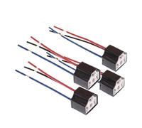 AESRTMJ Per Portalampada H4 Per Auto Cablaggio In Ceramica A 3 Fori Presa Per Fari Accessori Per Luci 2/4/6/10 Pezzi(4 PC)