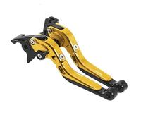 AESRTMJ Per YAMAHA TMAX530 SX DX 2012-2018 Leva Freno Frizione Regolabile, Pieghevole Ed Estensibile Per Moto(Oro)