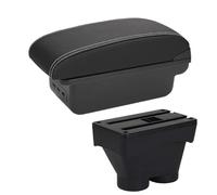 AESRTMJ Scatola Bracciolo Portariviste Accessori Auto Pezzi Di Retrofit Dettagli Interni Porta Auto Portacenere Per Peugeot 208 2012-2018(B3 Nero bianco 3USB)