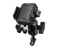 AESRTMJ Supporto Navigazione Antifurto Con Ammortizzatore Per Moto(NERO,Rearview mirror)