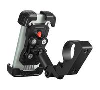 AESRTMJ Supporto Telefono Anti-vibrazione PMotocicletta Montaggio Lega Con Ammortizzatore Adatto A Barre Antivolano 1.5-2 Pollici Compatibile