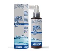 Aessere Argento Colloidale Plus Spray 20PPM Antibatterico per Pelle Gola 100 ml