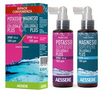 Aessere MAGNESIO SUPERIORE COLLOIDALE PLUS 1000PPM 100 ML + 1 POTASSIO SUPERIORE COLLOIDALE PLUS 1000PPM 100 ML