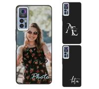 AESTHESTIFY Custodia personalizzata per TCL 30 5G Foto personalizzata - TPU in silicone liquido, guscio protettivo antiurto morbido e sottile, immagine personalizzata con testo del logo unico, idea