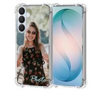 AESTHESTIFY Custodia trasparente personalizzata per Samsung Galaxy S26 Plus 5G, custodia per telefono sottile con immagine personalizzata con foto e logo, morbido cuscino airbag a 4 angoli, custodia