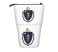 Aesthetic Astuccio Massachusetts State Flag Astucci Cancelleria Custodia Porta Cancelleria per Ufficio Adulto Adolescente