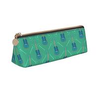 Aesthetic Astuccio Portapenne Guitar And Musical Notes Pattern Astucci Matite Astucci per Ufficio Scolastico Adulto