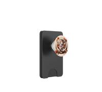 Aesthetic Autumn Cat In Kitten Bed Graphic Cozy Fall Vibes PopSockets PopWallet per MagSafe