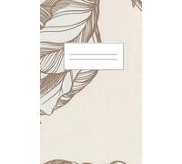 Aesthetic botanical leaf line art journal - perfect for students, writers, and creatives.