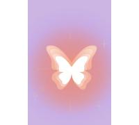 Aesthetic Butterfly designed notebook: 100-page Ruled Notebook for school,callage,office and home to Write Notes.