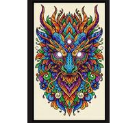 Aesthetic Celestial Azure Dragon Zen Mandala Dot Grid Journal: 100 Page Dotted Notebook with Premium Cream Paper | 6x9 Matte Hardcover for Creative Writing, Mindfulness, and Mythical Art