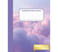 Aesthetic Cloud Composition Book: Dreamy Pastel Sky Notebook for School, Journaling, and Writing - College Ruled