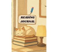 Aesthetic Cozy Cat Reading Journal: 100 Pages Book Log & Tracker with Interactive Reading Challenge and Review Pages for Book Lovers and Anime Fans