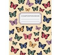 Aesthetic Cute Preppy Composition Notebook: 120 Pages Composition Book, with Cartoon Cover Design, suitable for Journaling, Ideas, Drawing, Women, ... Cover Design, suitable for Journaling, I