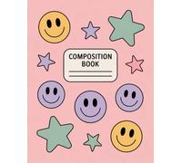 Aesthetic Cute Preppy Composition Notebook: 120 Pages Composition Book, with Linework Cover Design, perfect for Creative Writing, Drawing, Ideas, ... Linework Cover Design, perfect for Creativ
