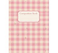 Aesthetic Cute Preppy Composition Notebook: 120 Pages, with Warmcozy Cover Design, ideal for Journaling, Drawing, Students, Teachers, Christmas ... Drawing, Students, Teachers, Christmas gifts