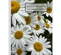 Aesthetic Daisy journal: 8x10, 200 page, lined book with area for a date or title. Spot on the front cover to give your book a title or add a person’s name.