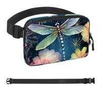 Aesthetic Dragonfly-1453 - Marsupio a tracolla per uomo e donna, borsa da cintura per viaggi, casual, passeggiate, corsa, escursionismo, ciclismo, Multicolore 05, 1.5x9.0x5.9in/4x23x15cm