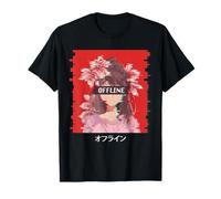 Aesthetic Flower Anime Girl Cherry Blossoms Japanese Offline Maglietta
