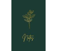 Aesthetic Forest Green Floral Notebook | 6"×9" Lined Journal for Women | Minimalist Botanical Writing Notebook: Soft Matte Cover • 120 Lined Pages • ... Study, Office Notes, Journaling & Planning