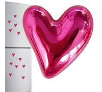 Aesthetic Fridge Clips, Heart Shape Magnet Pack, Compact Metal Holders with Firm Attachment, Lightweight Decorative Accessory Set, Stylish Board Decor with Simple Look, Kitchen Organizer for Daily Use