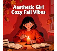 Aesthetic Girl Cozy Fall Vibes Coloring Book: Big Coloring Pages Enjoy Hours Of Coloring Fun For Toddlers And Preschoolers Halloween Activity ... Birthday GiftBig Coloring Pages Enjoy Hours