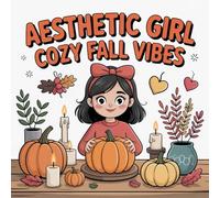 Aesthetic Girl Cozy Fall Vibes Coloring Book: Coloring Pages For Early Learners Big Build Focus Party Favor Calm And Engaging Activity Screen Free ... Learners Big Build Focus Party Favor Calm And