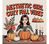 Aesthetic Girl Cozy Fall Vibes Coloring Book: Encourage Relaxation For Early Learners Halloween Activity Bold Line Coloring Pages Family Bonding Boost ... For Early Learners Halloween Activity Bold