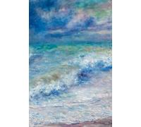 Aesthetic Grid Notebook - “The Wave” by Pierre-Auguste Renoir | Vintage Art Soft Matte Cover | 5.25 x 8” | 110 Pages | Cream Paper | Ocean-Inspired Classic Stationery for School, Journaling, Planning