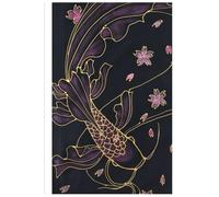Aesthetic Koi Fish Notebook - Hard Cover, Lined Pages: Cute Journal for Teens, Students & Writers - Great Gift Idea - Prime Shipping